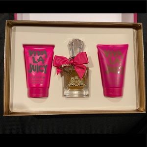 NEW IN BOX VIVA LA JUICY Juicy Couture p perfume lotion gift set
